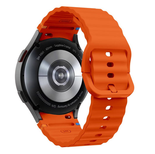 Silikonový sportovní řemínek Tech-Protect pro Samsung Galaxy Watch7 / Watch FE / Watch6 / Watch5 / Watch4 Series, oranžový
