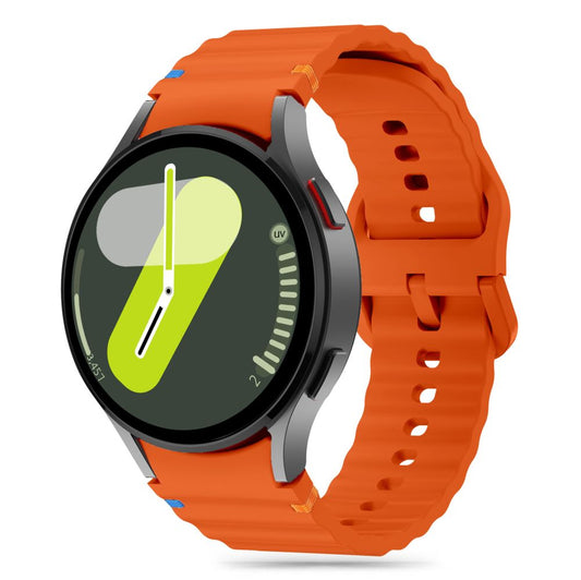 Silikonový sportovní řemínek Tech-Protect pro Samsung Galaxy Watch7 / Watch FE / Watch6 / Watch5 / Watch4 Series, oranžový