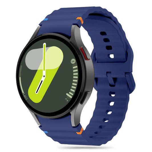 Silikonový sportovní řemínek Tech-Protect pro Samsung Galaxy Watch7 / Watch FE / Watch6 / Watch5 / Watch4 Series, tmavě modrý