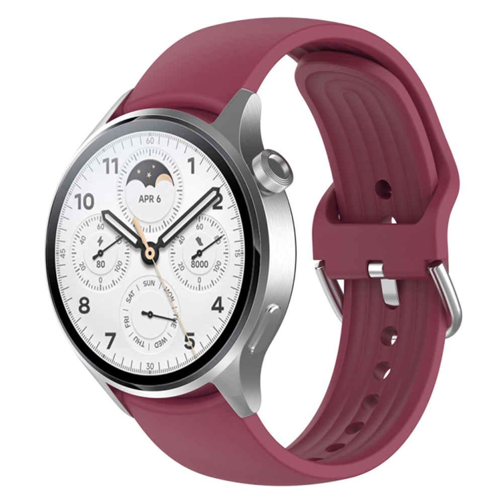 Techsuit W003 pásek pro Huawei Watch / Xiaomi Watch Series, 22mm, Tmavě růžová