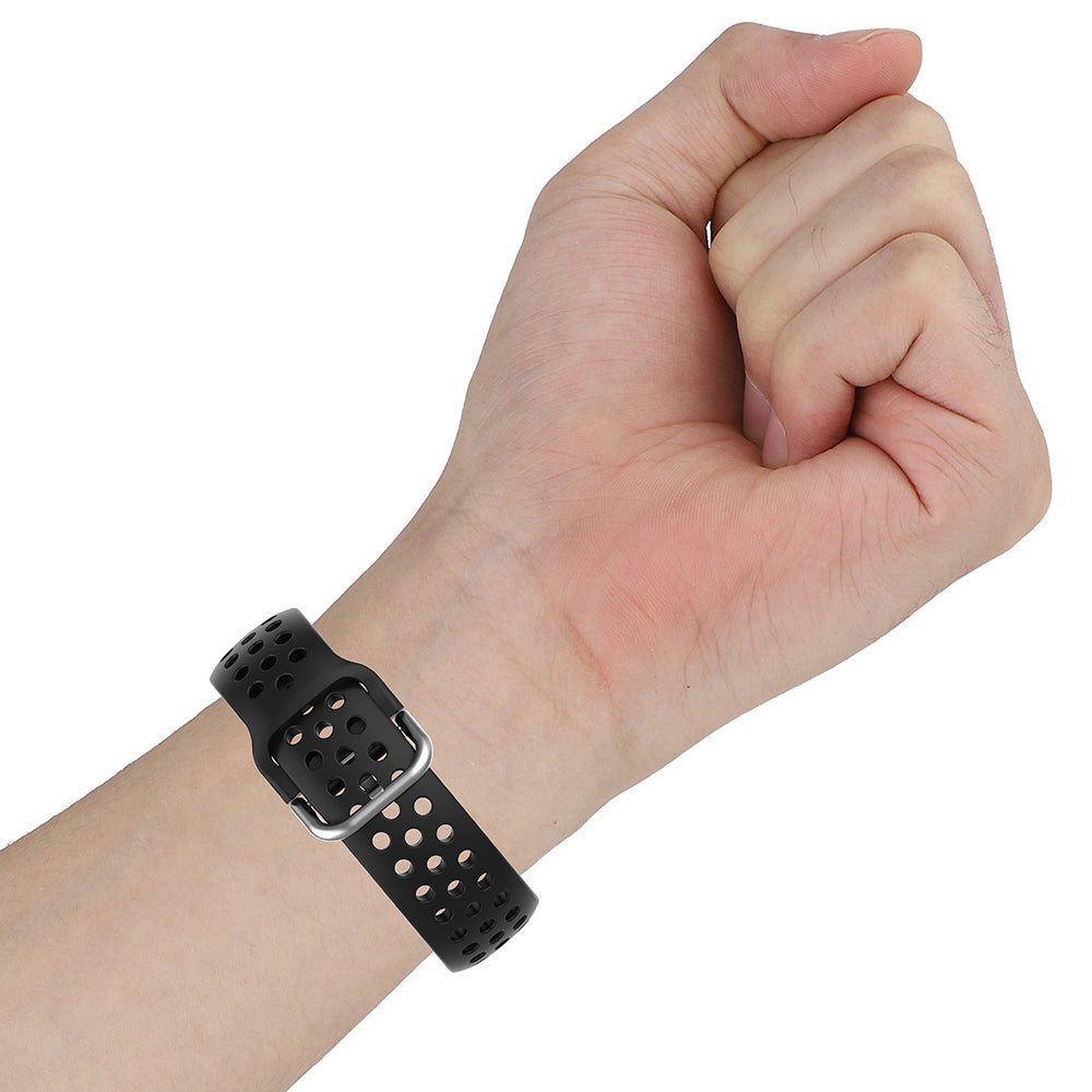 Techsuit W004 pásek pro Samsung Galaxy Watch / Huawei Watch Series, 20mm, Černý
