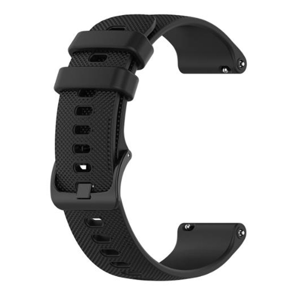Techsuit W006 řemínek pro Huawei Watch / Garmin Watch Series, 18mm, černý