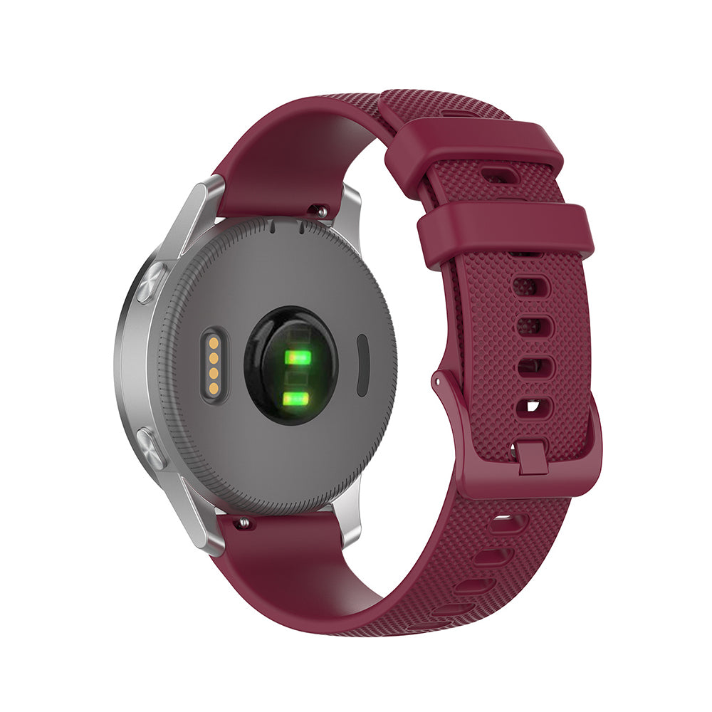 Techsuit W006 řemínek pro Huawei Watch / Garmin Watch Series, 18mm, Višňová