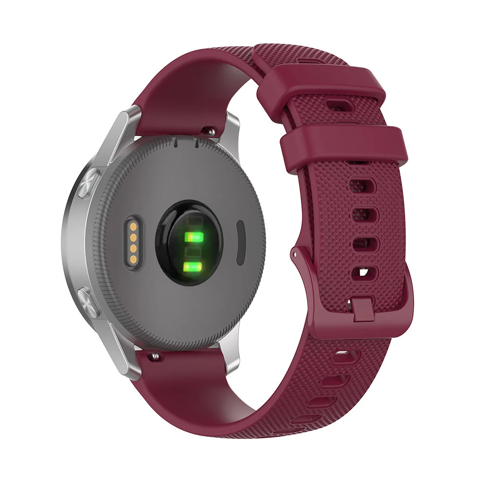 Techsuit W006 řemínek pro Huawei Watch / Xiaomi Watch Series, 22mm, Višňová