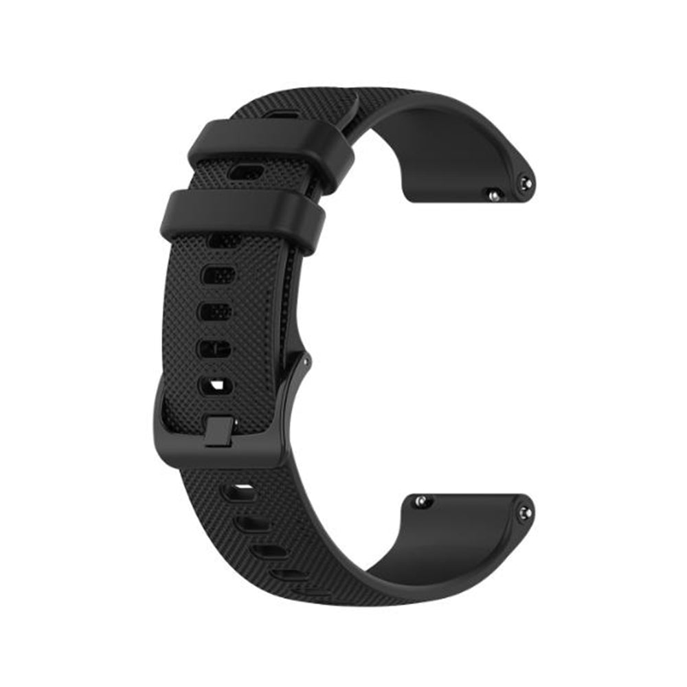 Techsuit W006 pásek pro Samsung Galaxy Watch / Huawei Watch Series, 22mm, Černý