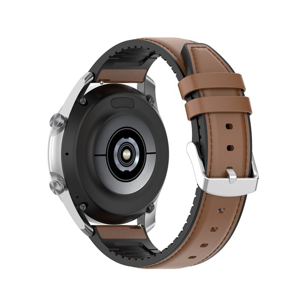Techsuit W007 Strap for Samsung Galaxy Watch / Huawei Watch Series, 22mm, Brown