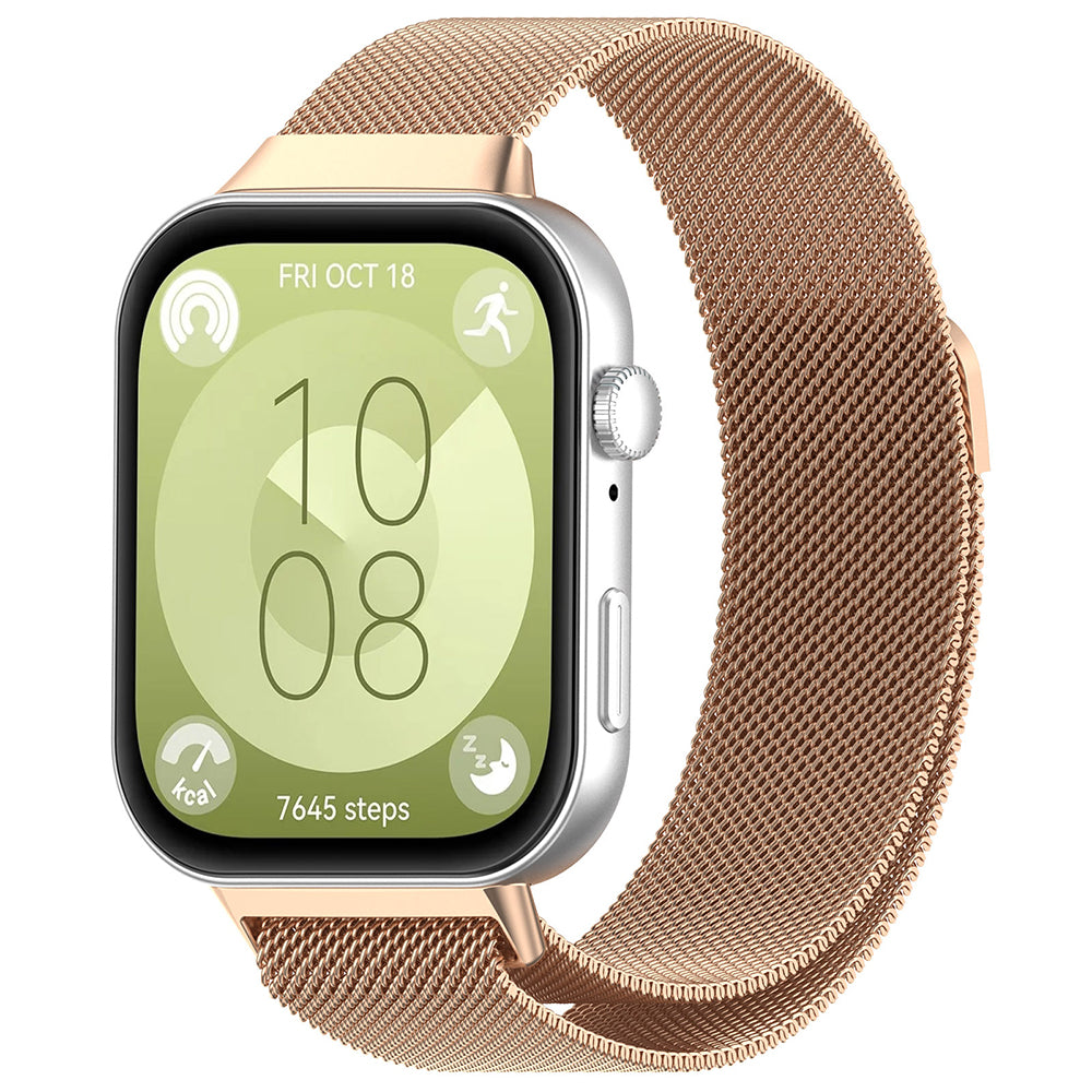 Techsuit W009 pásek pro Huawei Watch Fit 4 Pro / Fit 4 / Fit 3, Růžové Zlato
