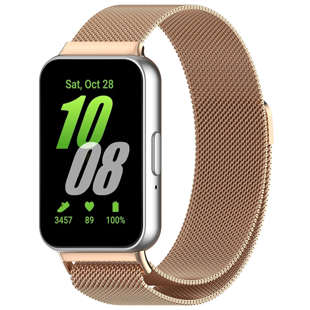 Řemínek Techsuit W009 pro Samsung Galaxy Fit3 R39M, Růžovo-zlatý