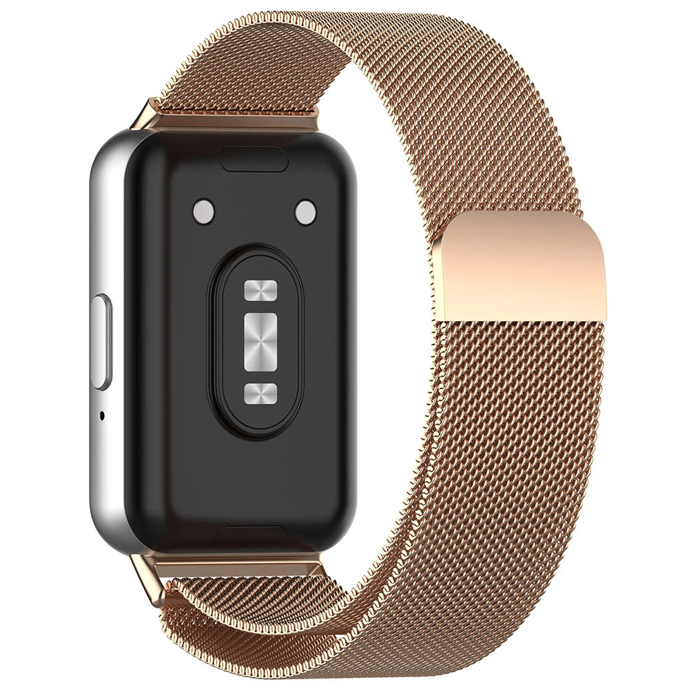 Řemínek Techsuit W009 pro Samsung Galaxy Fit3 R39M, Růžovo-zlatý