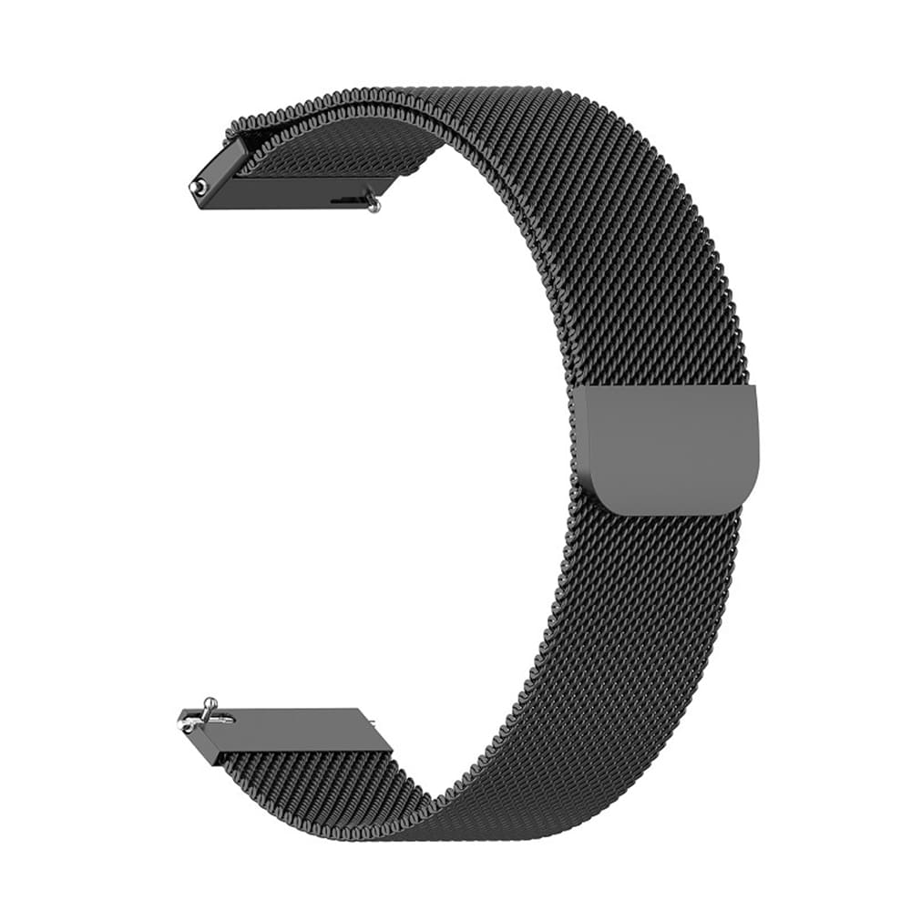 Techsuit W009 pásek pro Samsung Galaxy Watch / Huawei Watch Series, 20mm, Černý.