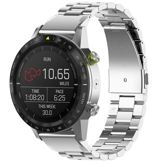 Pásek Techsuit W010 pro Garmin Watch Fenix Series, 26mm, Stříbrný