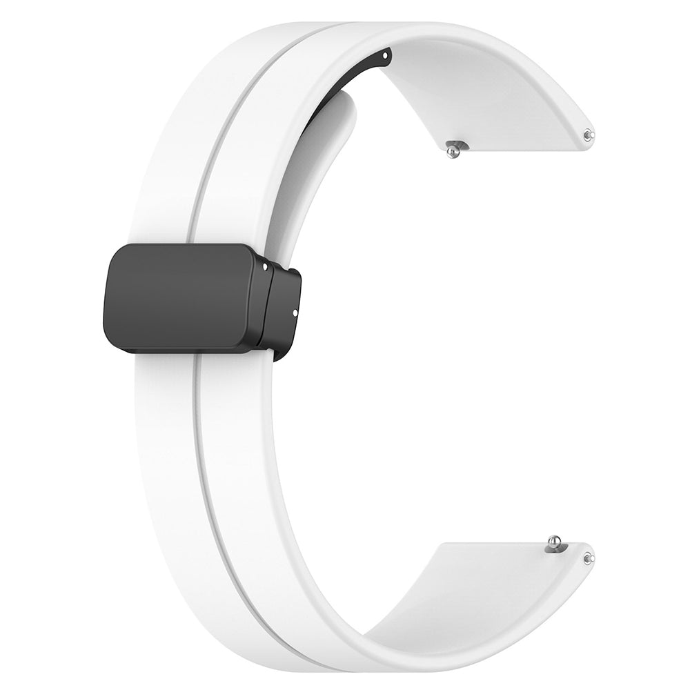 Techsuit W011 pásek pro Huawei Watch / Garmin Watch Series, 18mm, Bílá