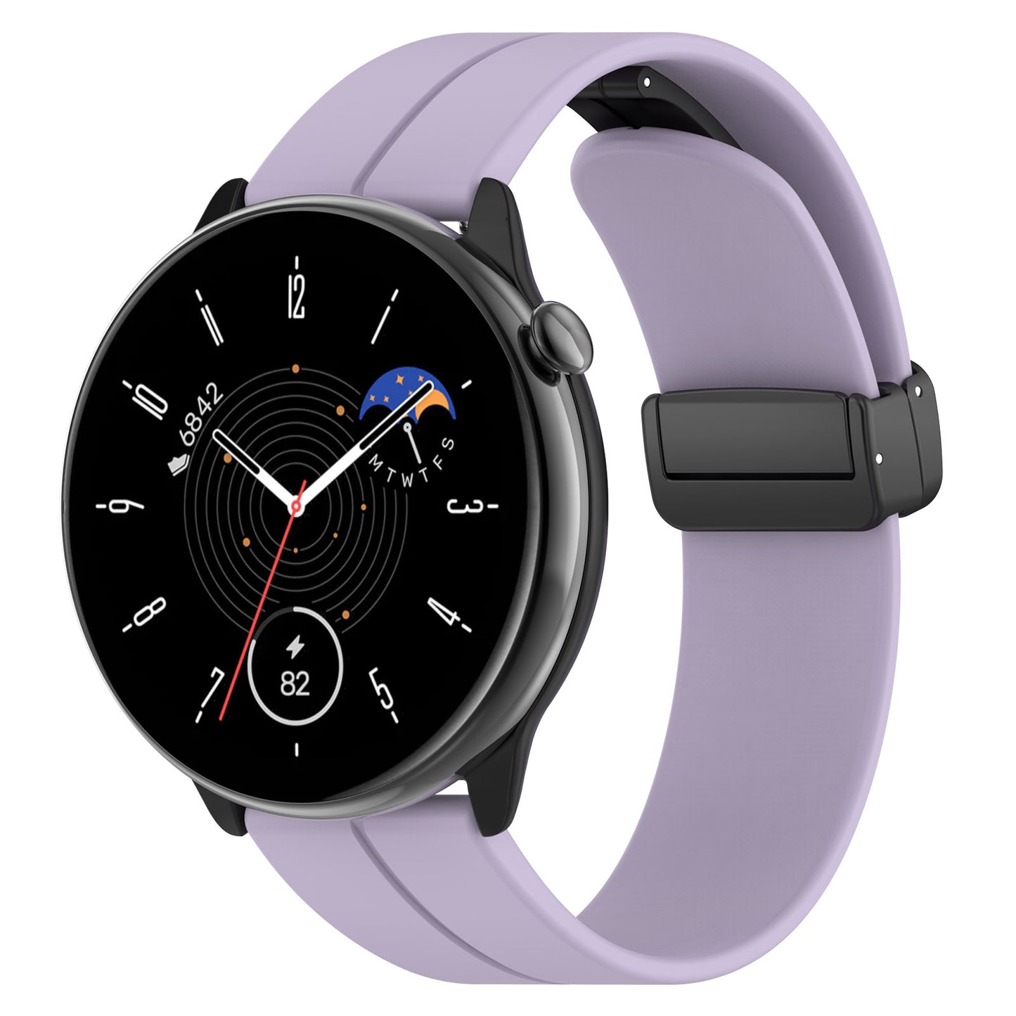 Techsuit W011 řemínek pro Huawei Watch / Garmin Watch Series, 18mm, Fialová