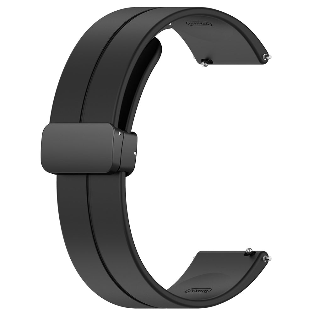 Techsuit W011 pásek pro Huawei Watch / Garmin Watch Series, 18mm, Černý