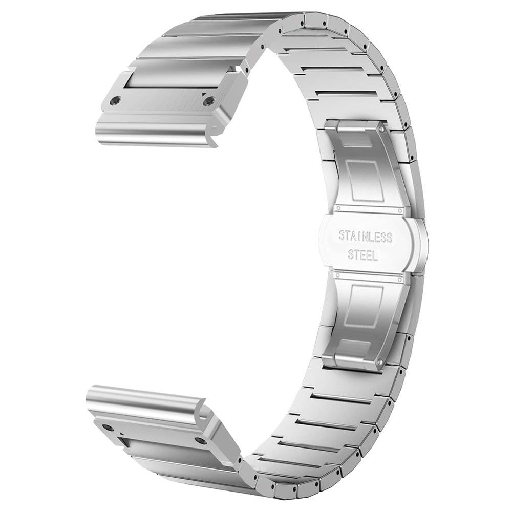Techsuit W012 pásek pro Garmin Watch Fenix / Forerunner Series, 22mm, Stříbrný
