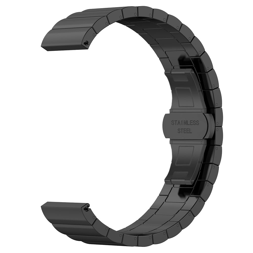 Techsuit W012 pásek pro Samsung Galaxy Watch / Huawei Watch Series, 20mm, Černý