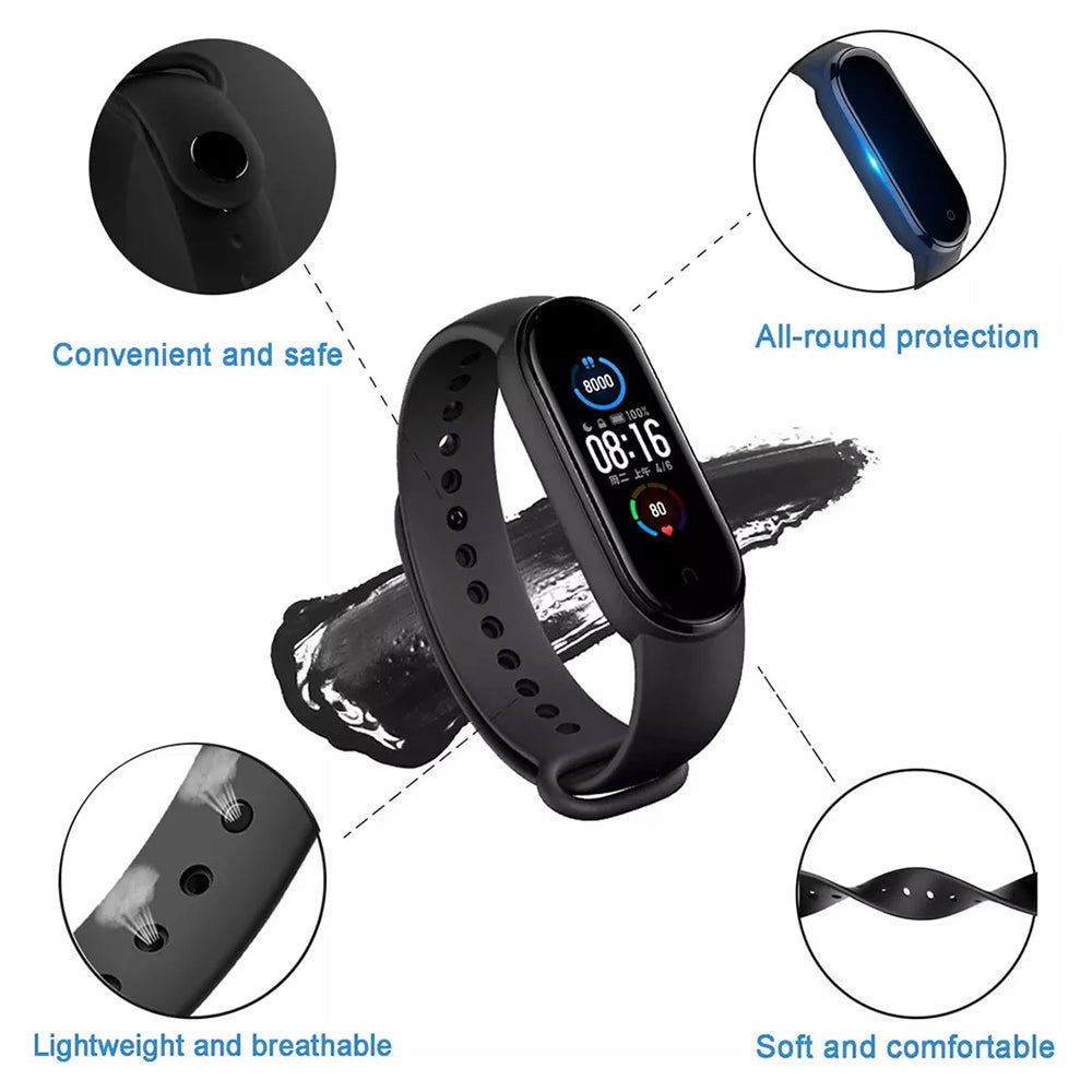 Techsuit W013 pásek pro Xiaomi Band / Amazfit Band Series, Červený