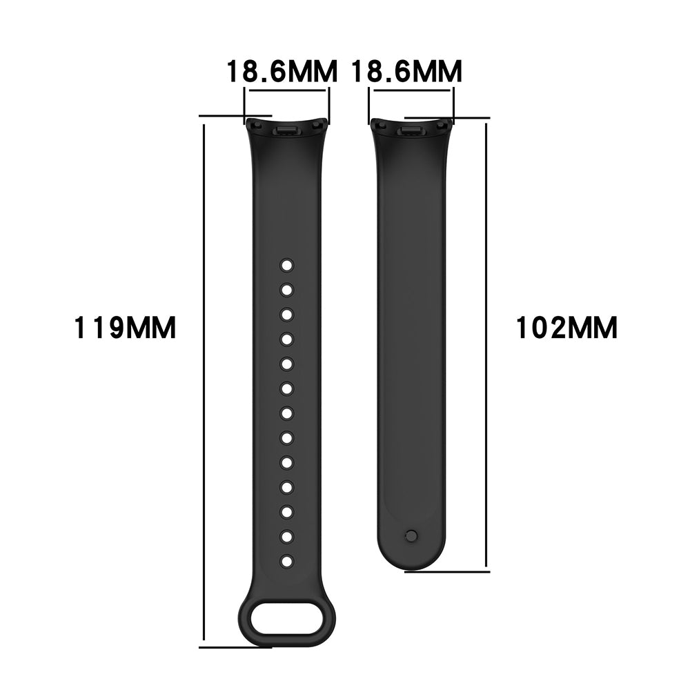 Techsuit W014 pásek pro Xiaomi Smart Band 9 / 8, černý