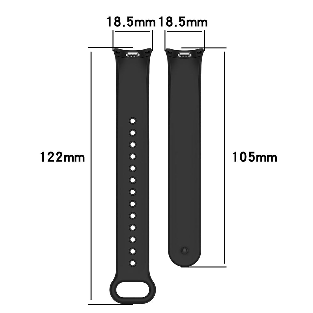 Řemínek Techsuit W014 pro Xiaomi Smart Band 10 / 9 / 8, Tmavě červený