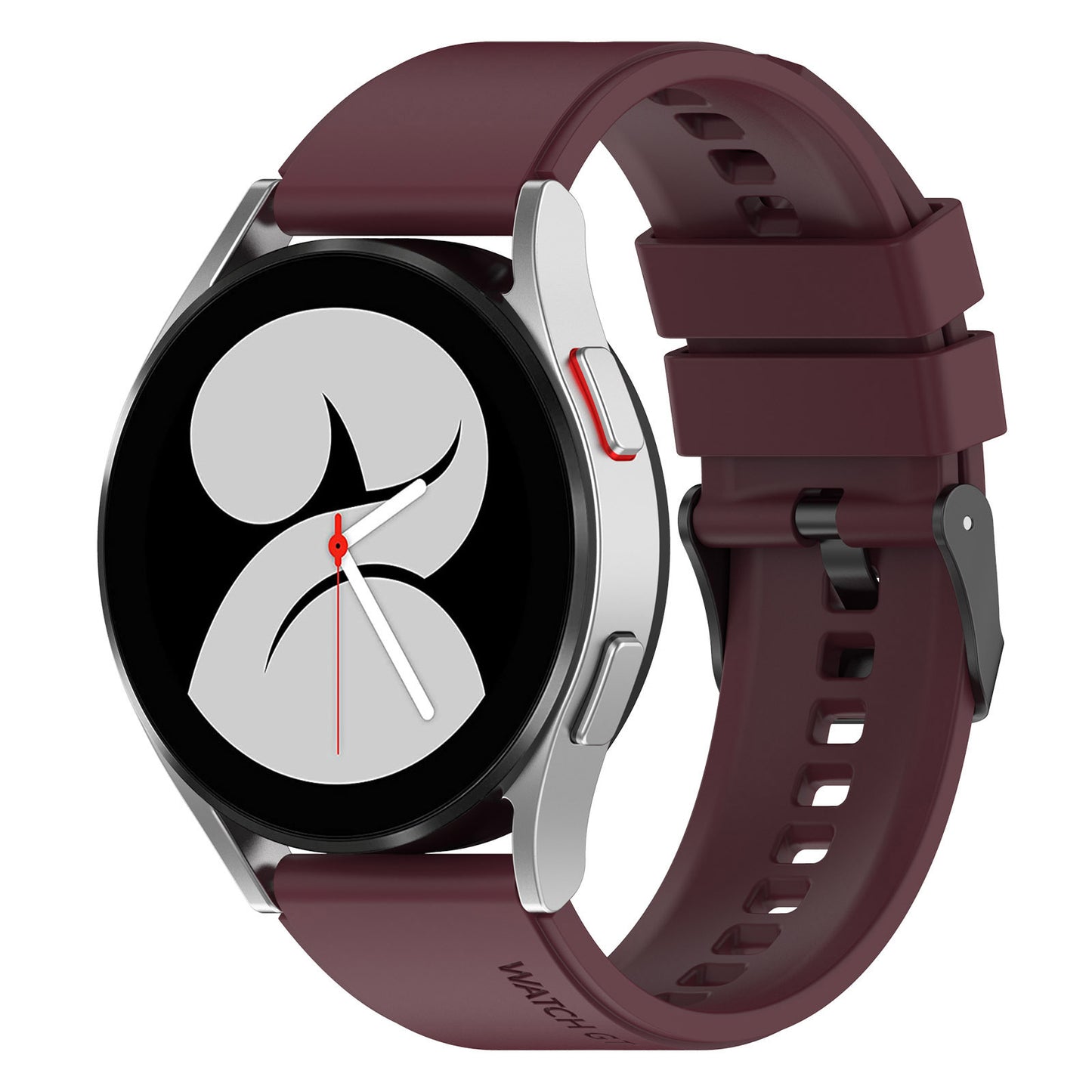 Řemínek Techsuit W026 pro Huawei Watch / Xiaomi Watch Series, 22mm, Višňová