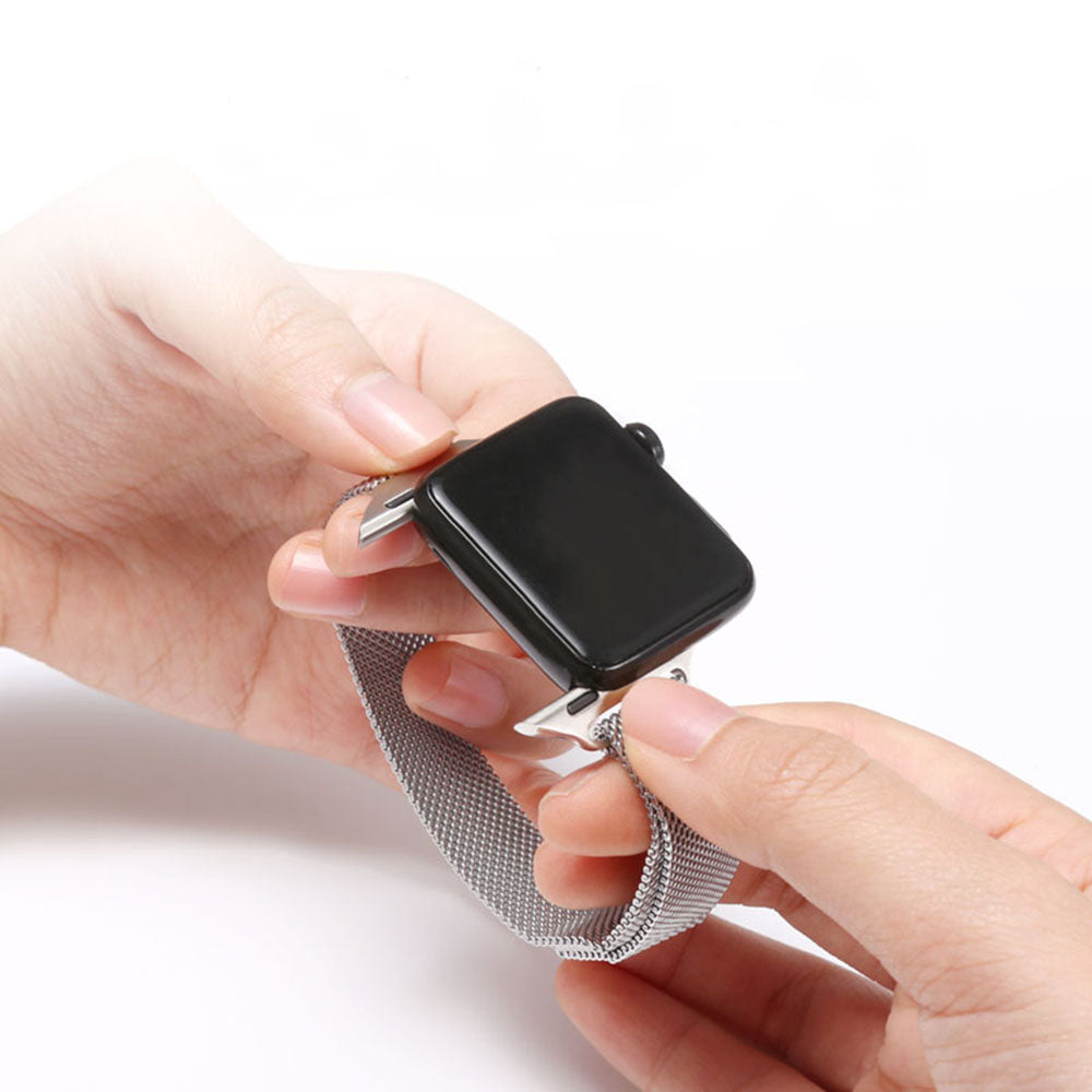 Techsuit W034 pásek pro Apple Watch 42mm / 41mm / 40mm / 38mm Series, černý
