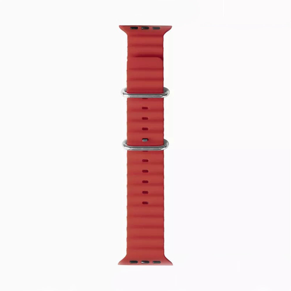 Techsuit W038 pásek pro Apple Watch 42mm / 41mm / 40mm / 38mm Series, Tmavě červená