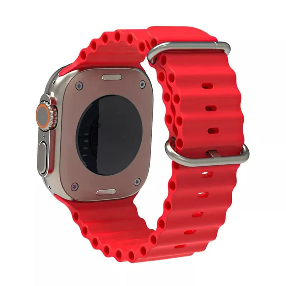 Techsuit W038 pásek pro Apple Watch 42mm / 41mm / 40mm / 38mm Series, Tmavě červená