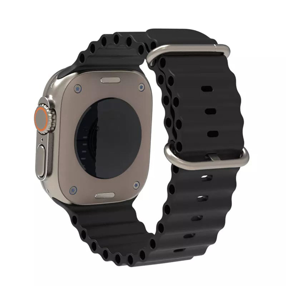 Techsuit W038 pásek pro Apple Watch 49mm / 46mm / 45mm / 44mm / 42mm Series, černý