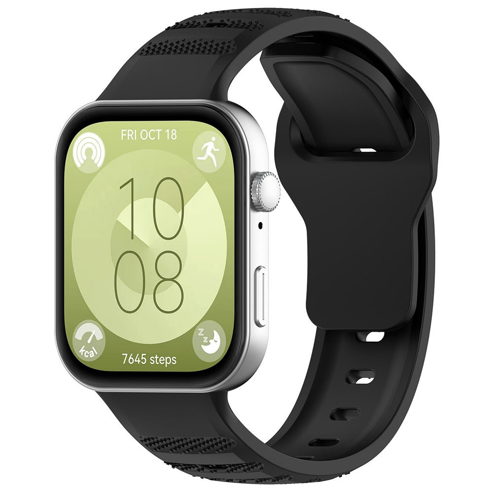 Řemínek Techsuit W050 pro Huawei Watch Fit 4 Pro / Fit 4 / Fit 3, Černý