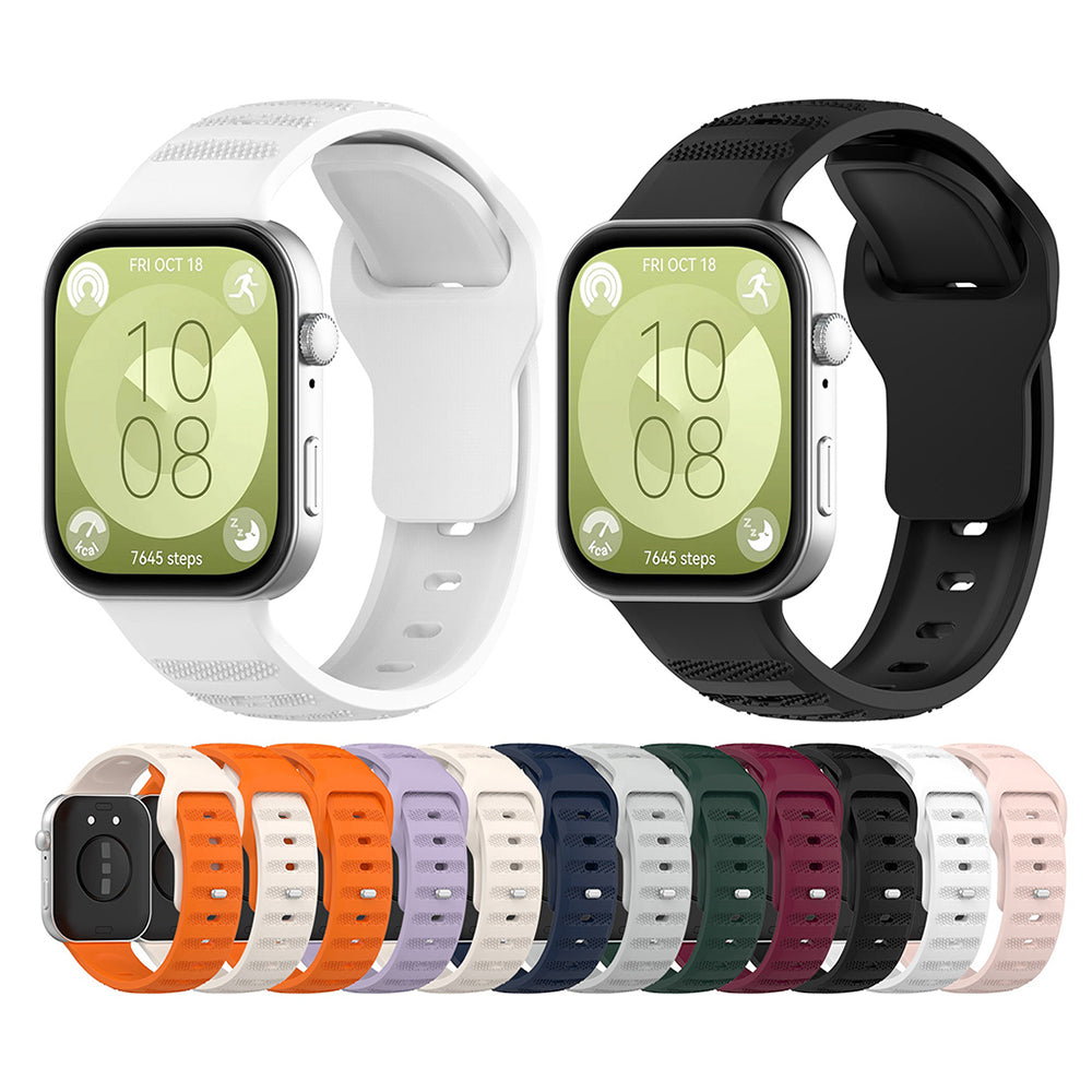 Řemínek Techsuit W050 pro Huawei Watch Fit 4 Pro / Fit 4 / Fit 3, Černý