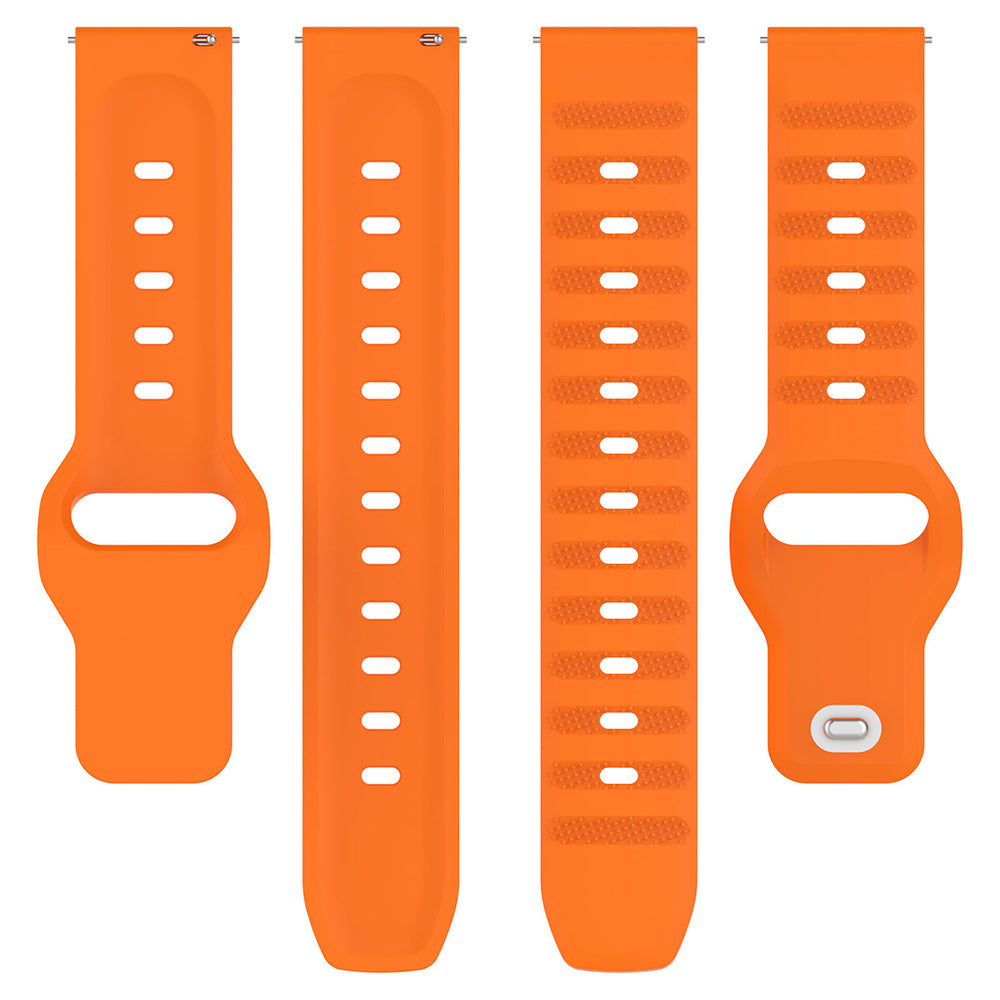 Techsuit W050 pásek pro Huawei Watch / Xiaomi Watch Series, 22mm, Oranžový
