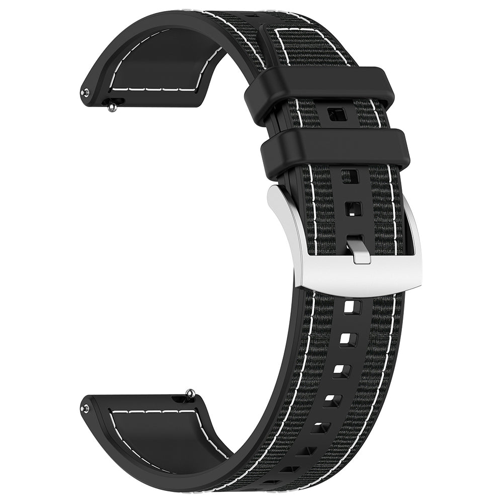 Techsuit W051 pásek pro Huawei Watch / Xiaomi Watch Series, 22mm, Černý