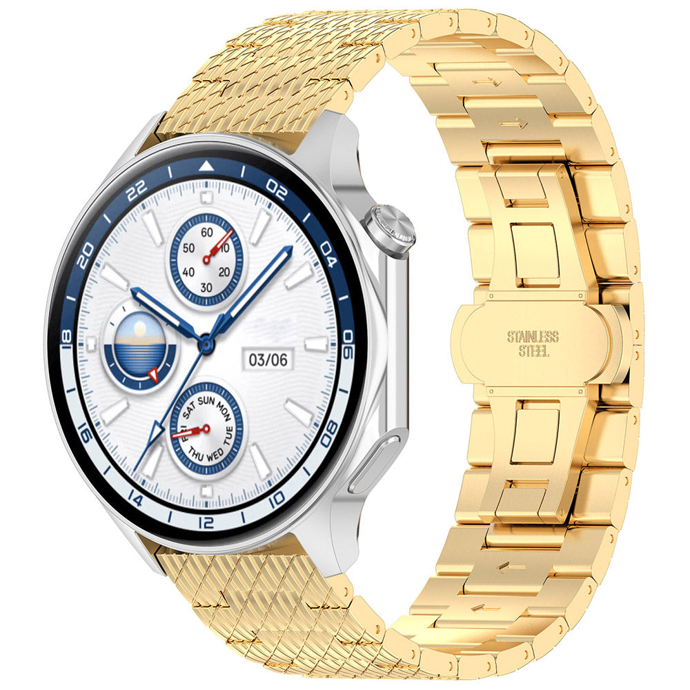 Techsuit W052 pásek pro Huawei Watch / Xiaomi Watch Series, 22mm, Zlatý