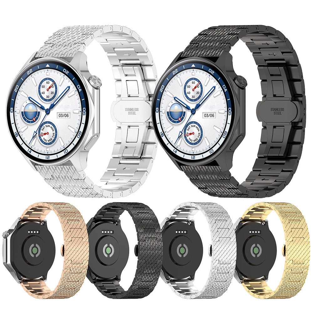 Techsuit W052 pásek pro Huawei Watch / Xiaomi Watch Series, 22mm, Zlatý