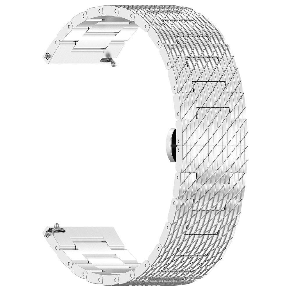 Pásek Techsuit W052 pro Samsung Galaxy Watch / Huawei Watch Series, 20mm, Stříbrný