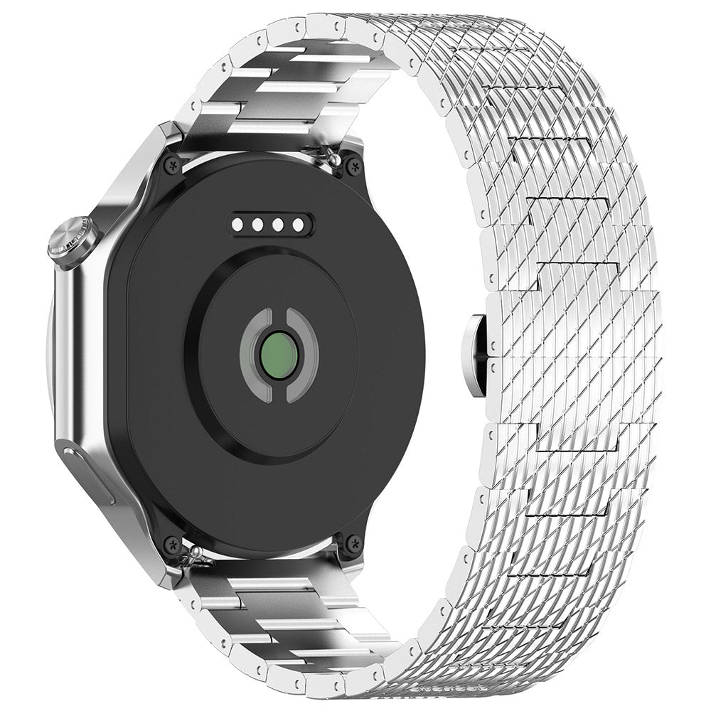 Pásek Techsuit W052 pro Samsung Galaxy Watch / Huawei Watch Series, 20mm, Stříbrný