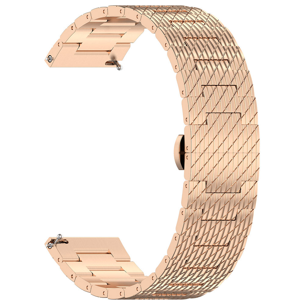 Techsuit W052 pásek pro Samsung Galaxy Watch / Huawei Watch Series, 20mm, Růžové zlato