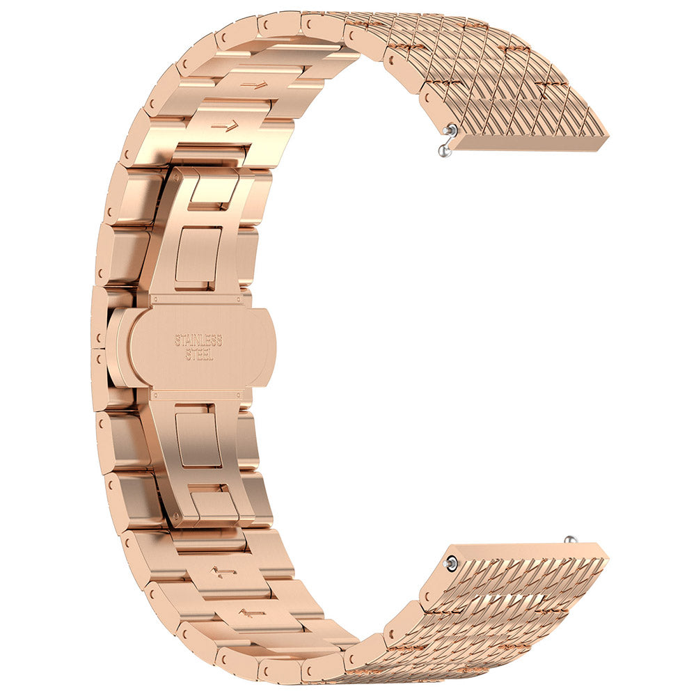 Techsuit W052 pásek pro Samsung Galaxy Watch / Huawei Watch Series, 20mm, Růžové zlato