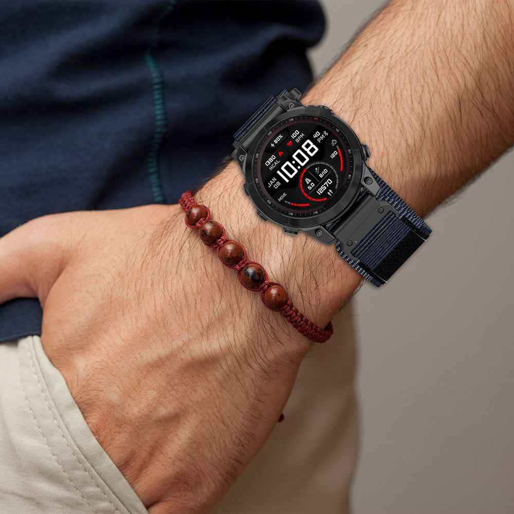 Techsuit W057 řemínek pro Garmin Instinct / Approach / Fenix Watch Series, 20mm, Námořnická modř