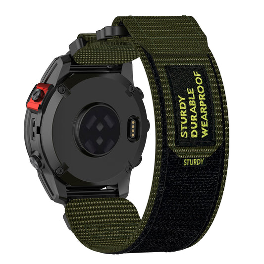 Techsuit W057 pásek pro Garmin Instinct / Approach / Fenix Watch Series, 20mm, zelený