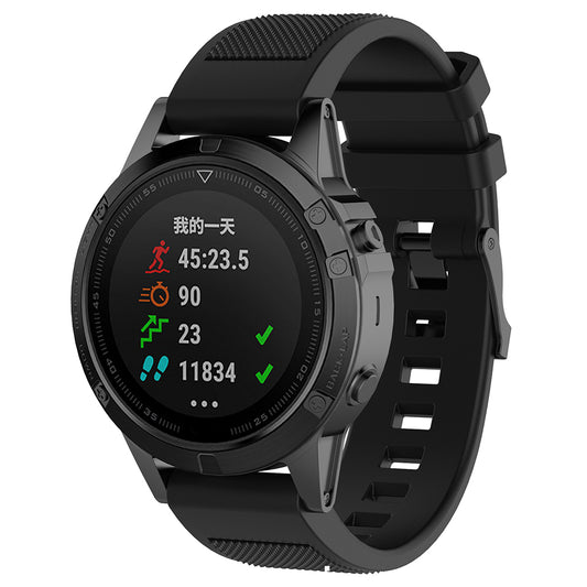 Řemínek Techsuit W058 pro Garmin Instinct / Approach / Fenix Watch Series, 20mm, Černý