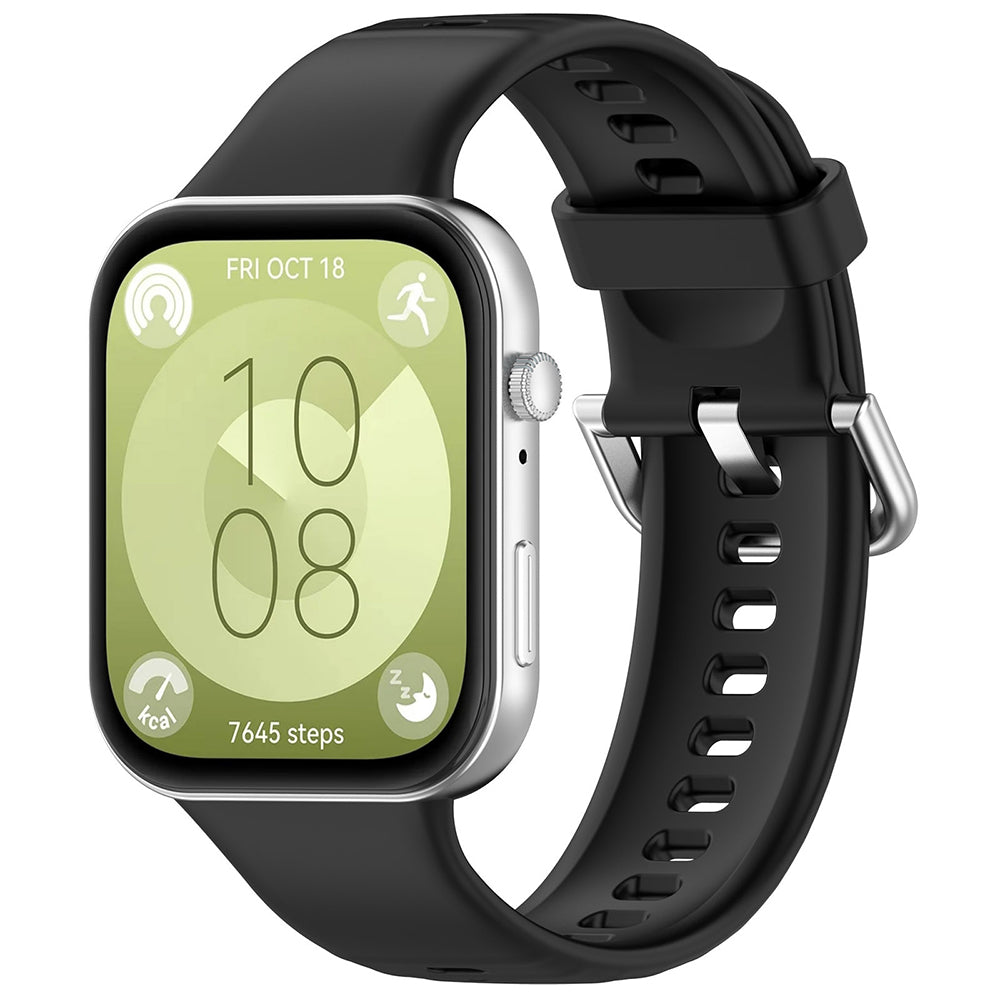 Řemínek Techsuit W061 pro Huawei Watch Fit 4 Pro / Fit 4 / Fit 3, Černý
