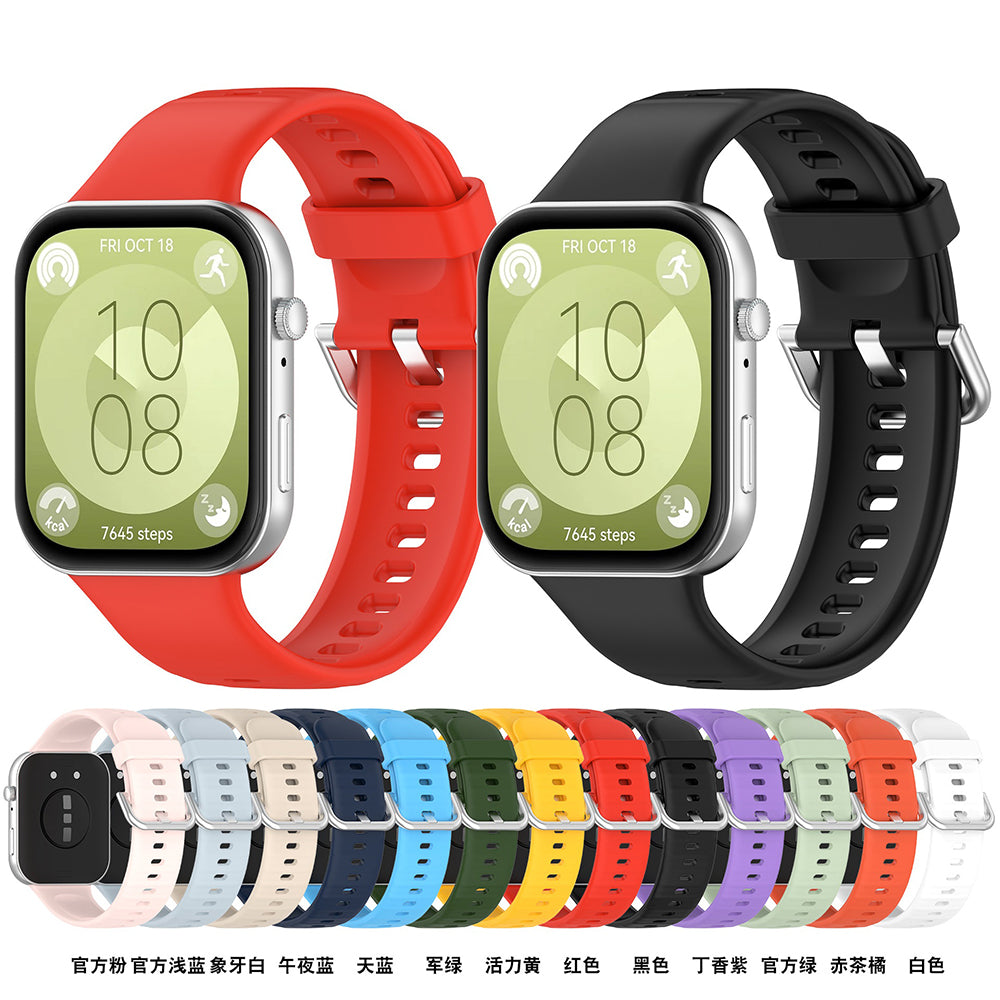 Řemínek Techsuit W061 pro Huawei Watch Fit 4 Pro / Fit 4 / Fit 3, Světle zelený