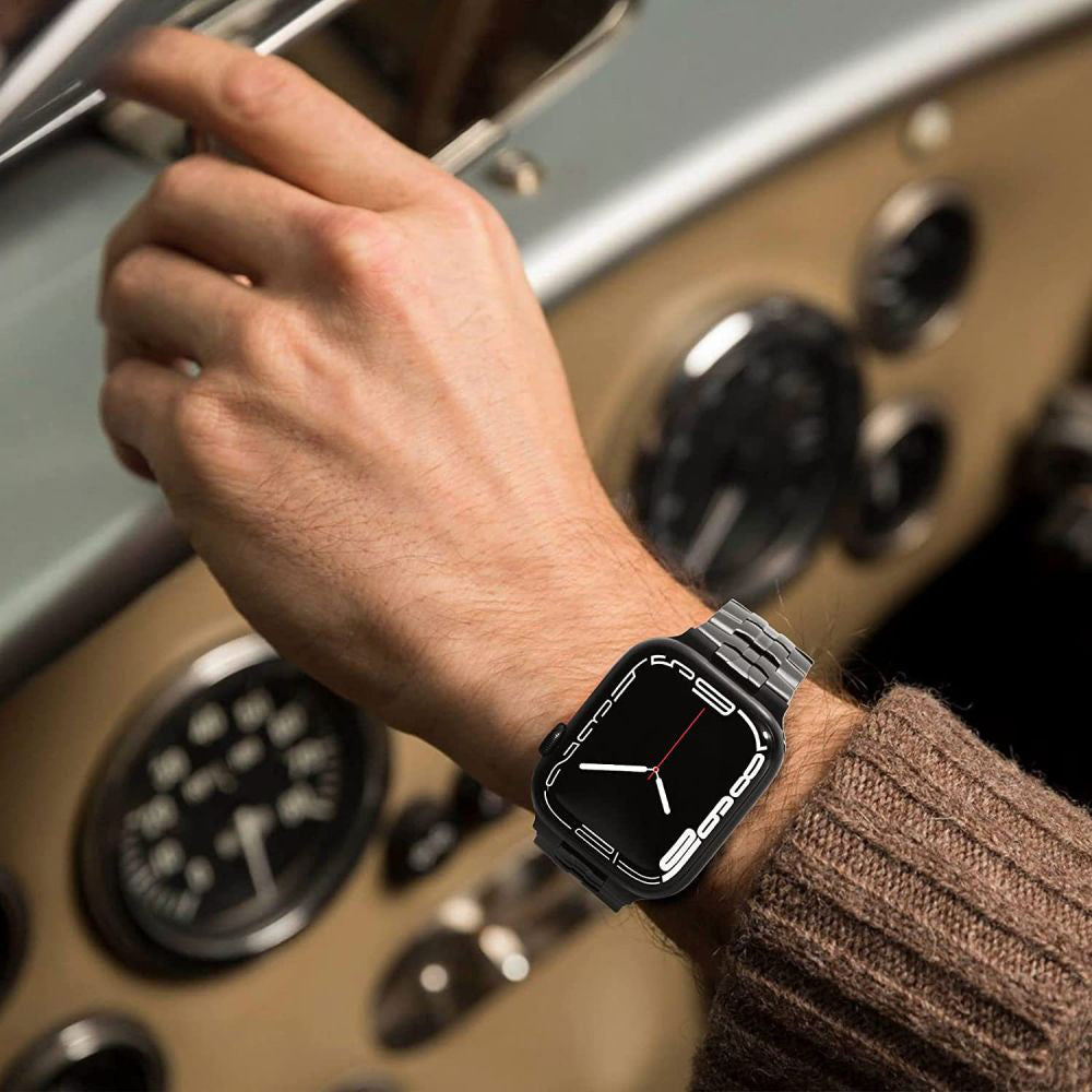 Techsuit W063 pásek pro Apple Watch 49mm / 46mm / 45mm / 44mm / 42mm Series, černý