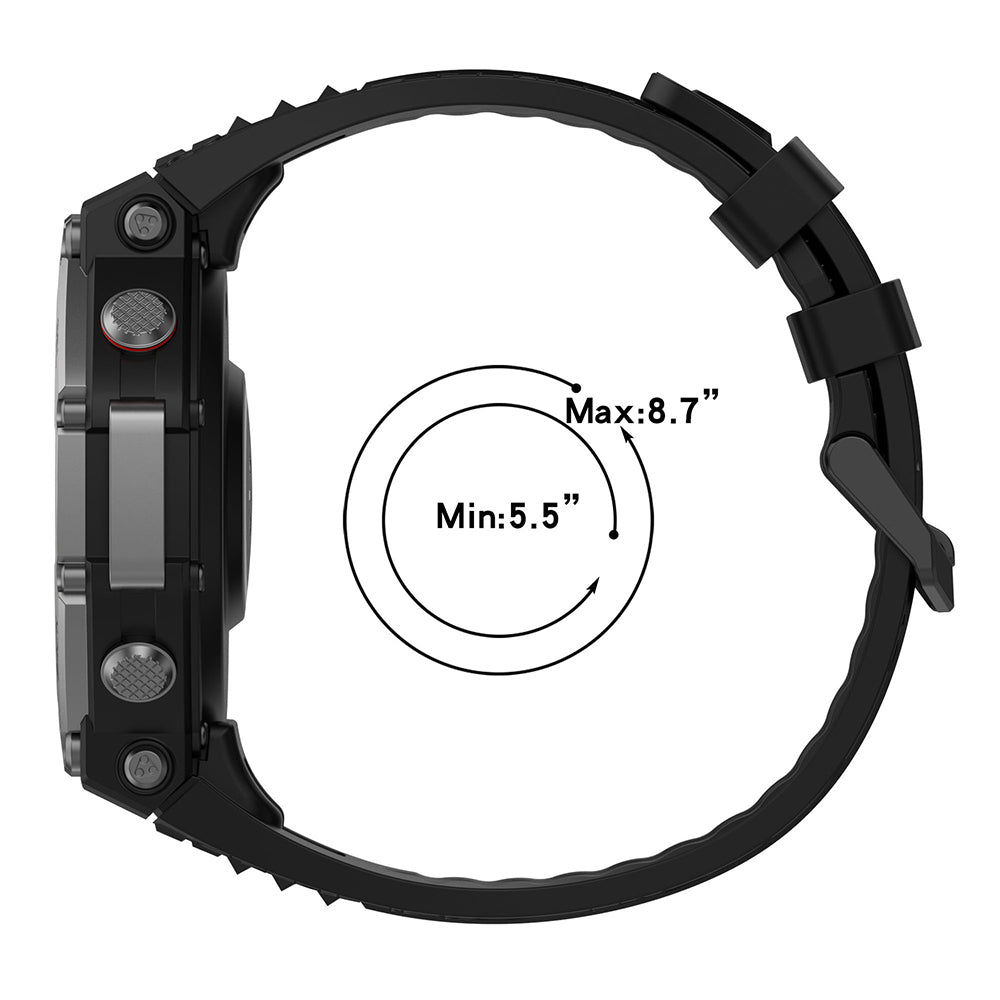 Techsuit W067 pásek pro Amazfit T-Rex 3, černý
