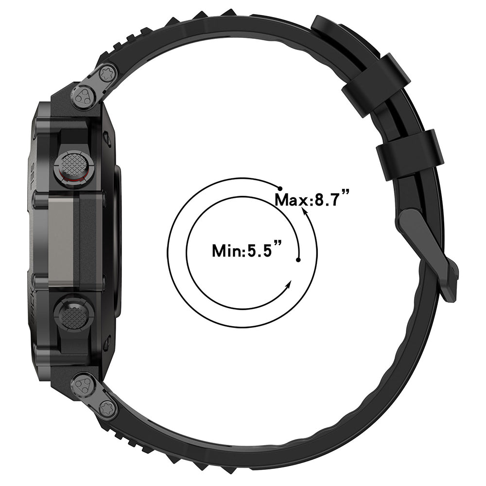 Techsuit W067 pásek pro Amazfit T-Rex Ultra, černý