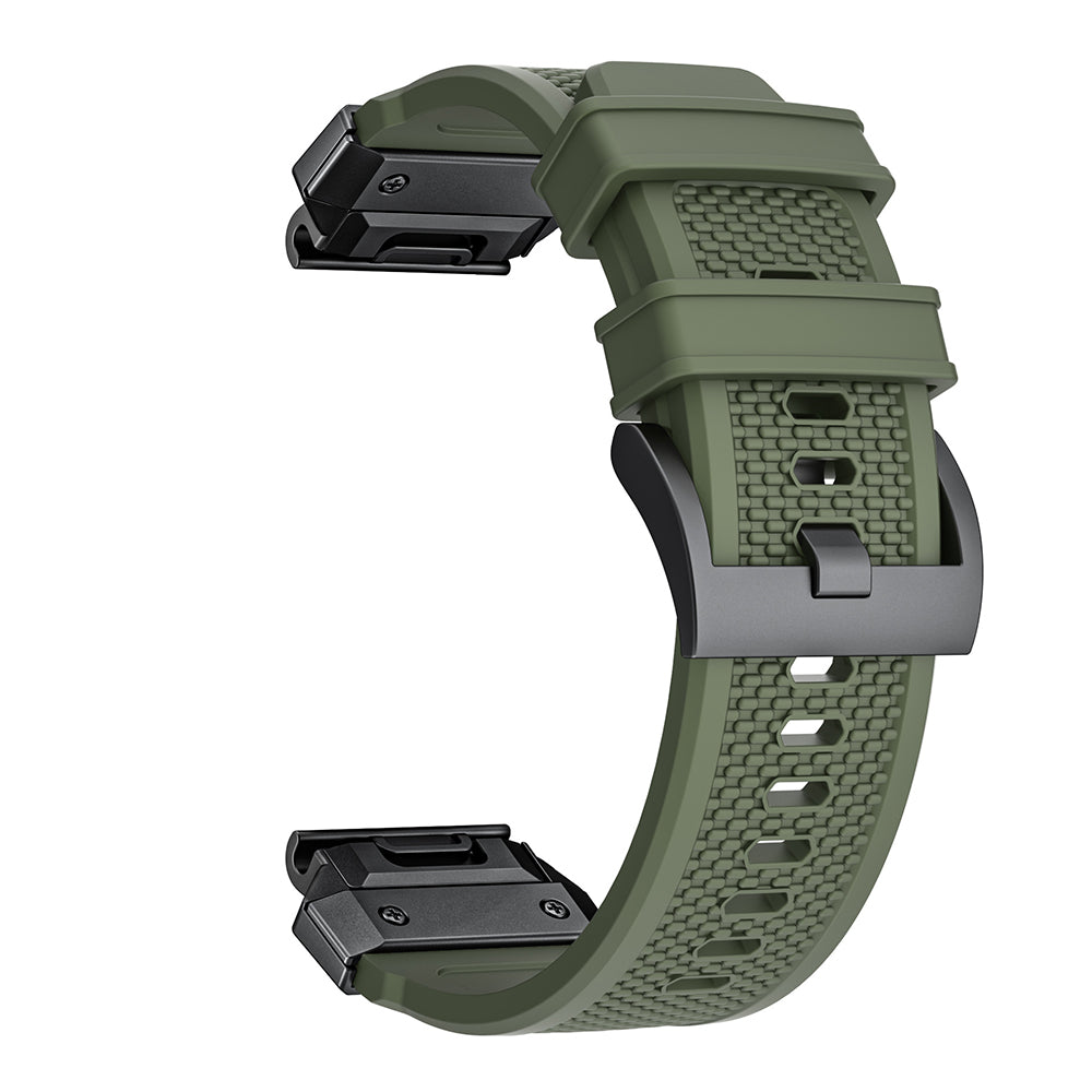 Řemínek Techsuit W068 pro Garmin Watch Fenix / Forerunner Series, 22mm, Černý