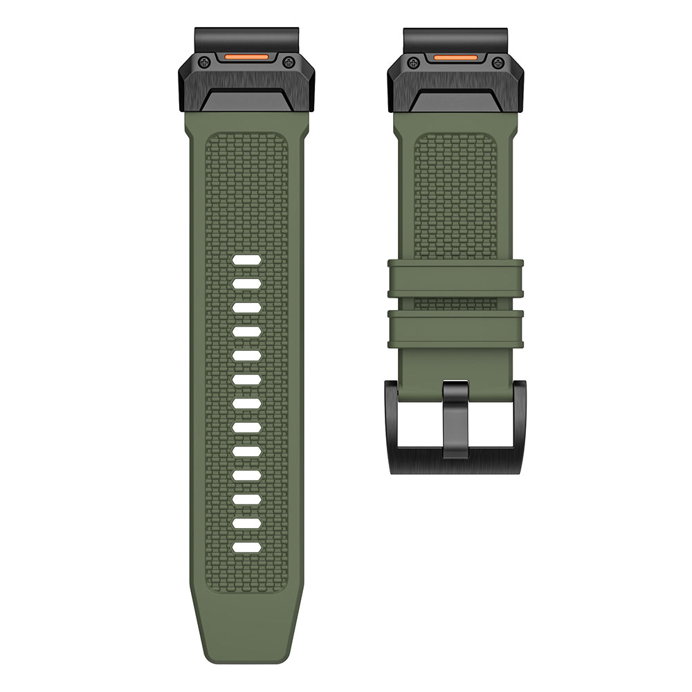 Techsuit W068 Strap for Garmin Watch Fenix Series, 26mm, Black Green