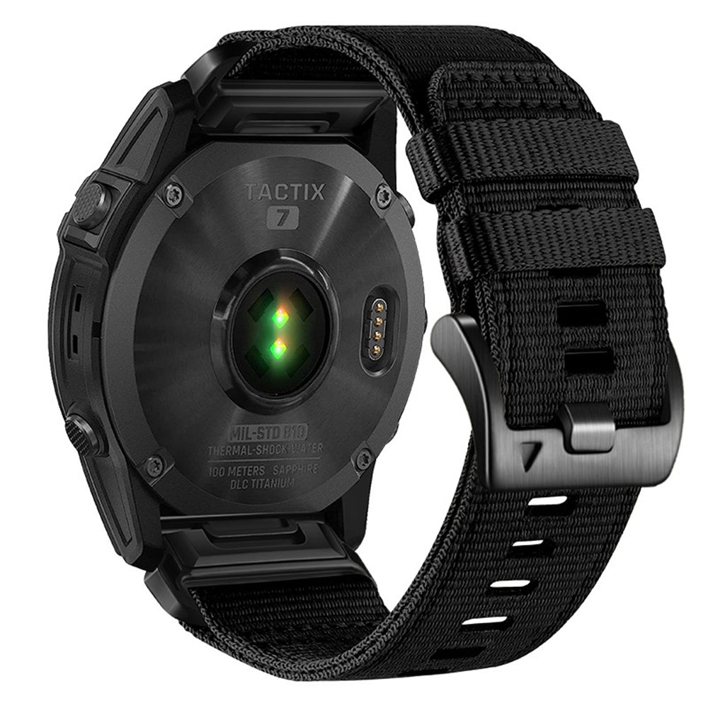 Popruh Techsuit W070 pro Garmin Instinct / Approach / Fenix Watch Series, 20mm, Černá