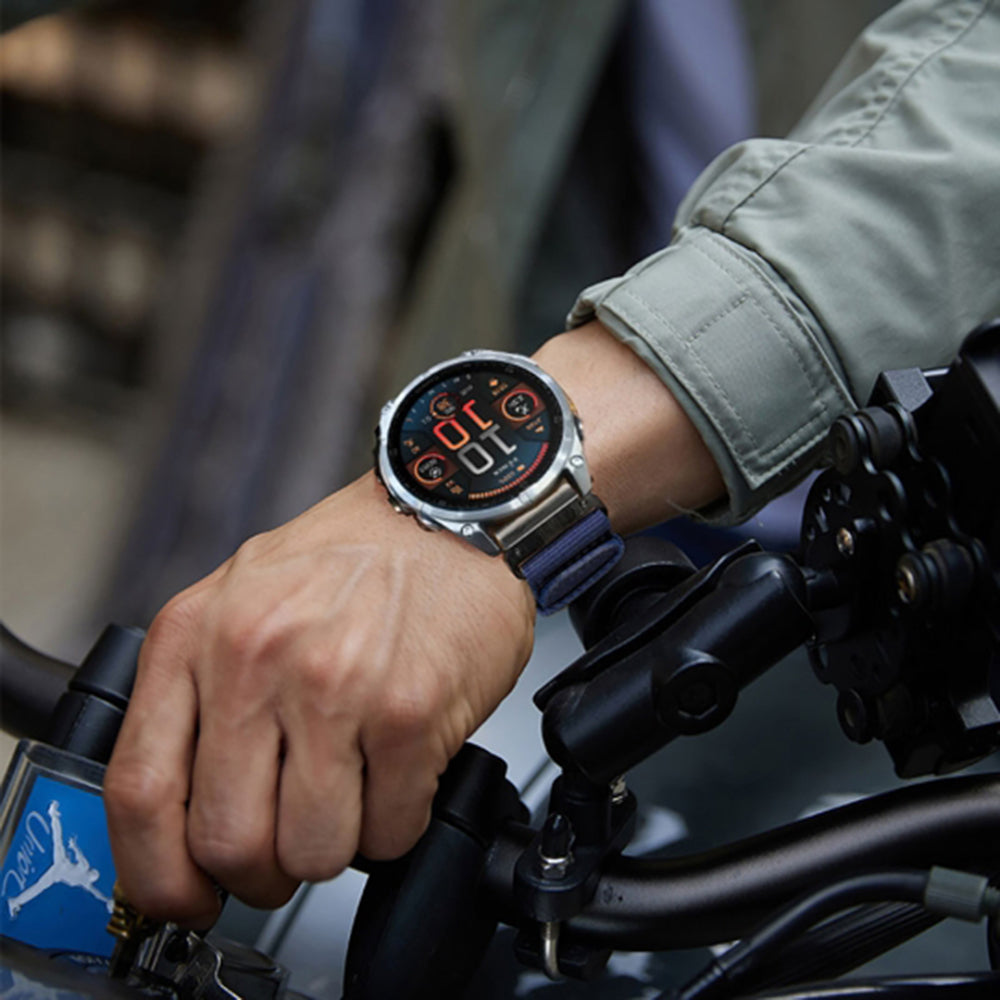 Techsuit W070 pásek pro Garmin Watch Fenix Series, 26mm, námořnická modř